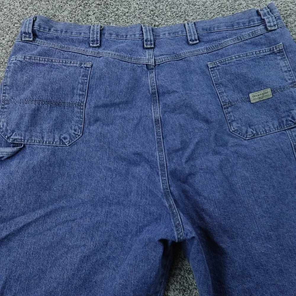 Wrangler‎ Shorts Mens 44 Dark Blue Denim Jean Jorts Carpenter Utility Work Skate